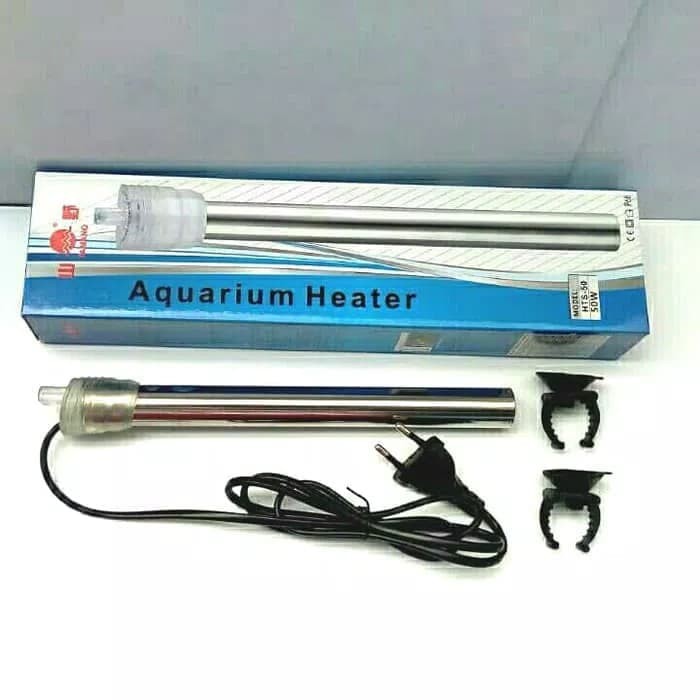 Heater Aquarium Yamano Stainless 50W Hiter Penghangat Pemanas Akuarium