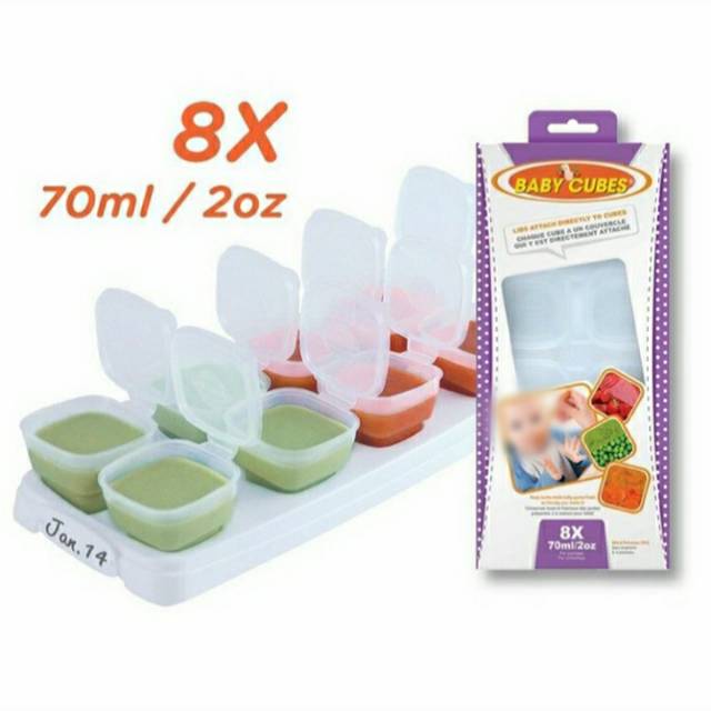 Baby cubes pencetak makanan bayi,toples makanan,pencetak jelly agar agar