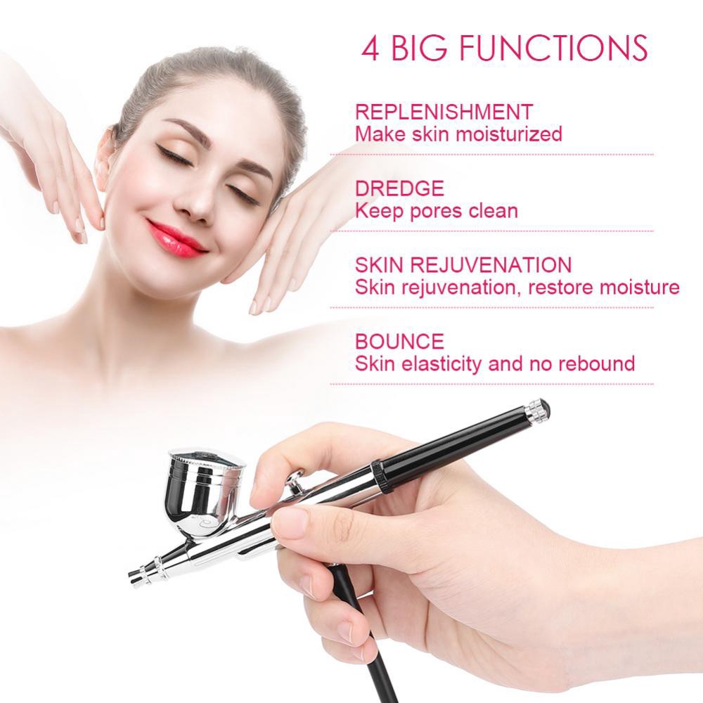 Alat Facial Injection Oxygen Peeling Facial Moisturizing Oxygen Spray / Air Brush 2 In1 Portable