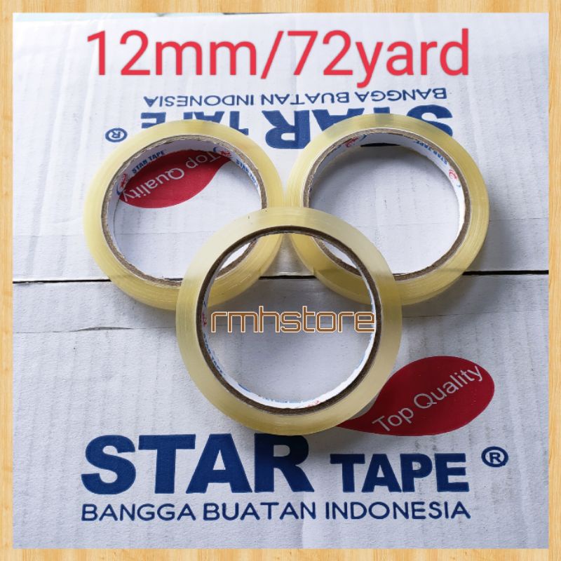 

Lakban star tape 12mm/72yard isolasi serbaguna lakban murah