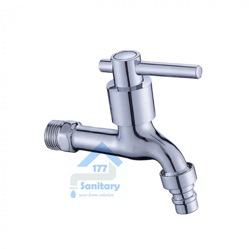 Kran Taman Minimalis Engkol F4-  Keran Air Tembok Kamar Mandi murah kran utk selang mesin cuci stainless faucet wall garden stainless