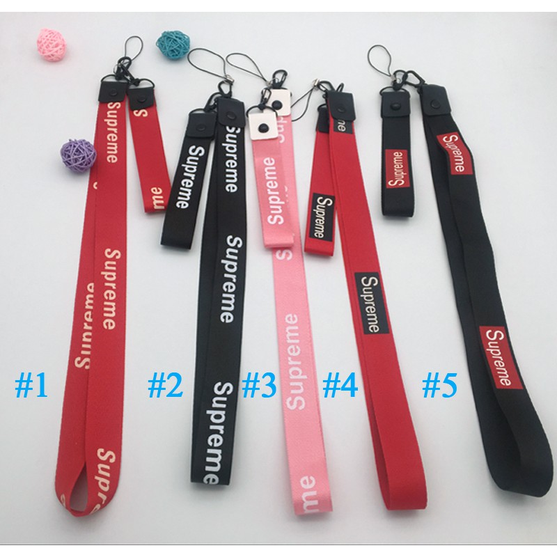 Leher Lanyard Gantungan Kunci Sling Tali Leher untuk Kunci ID Card Badge Case Holder Panjang dan Pendek Lanyard Pergelangan Tangan Sling