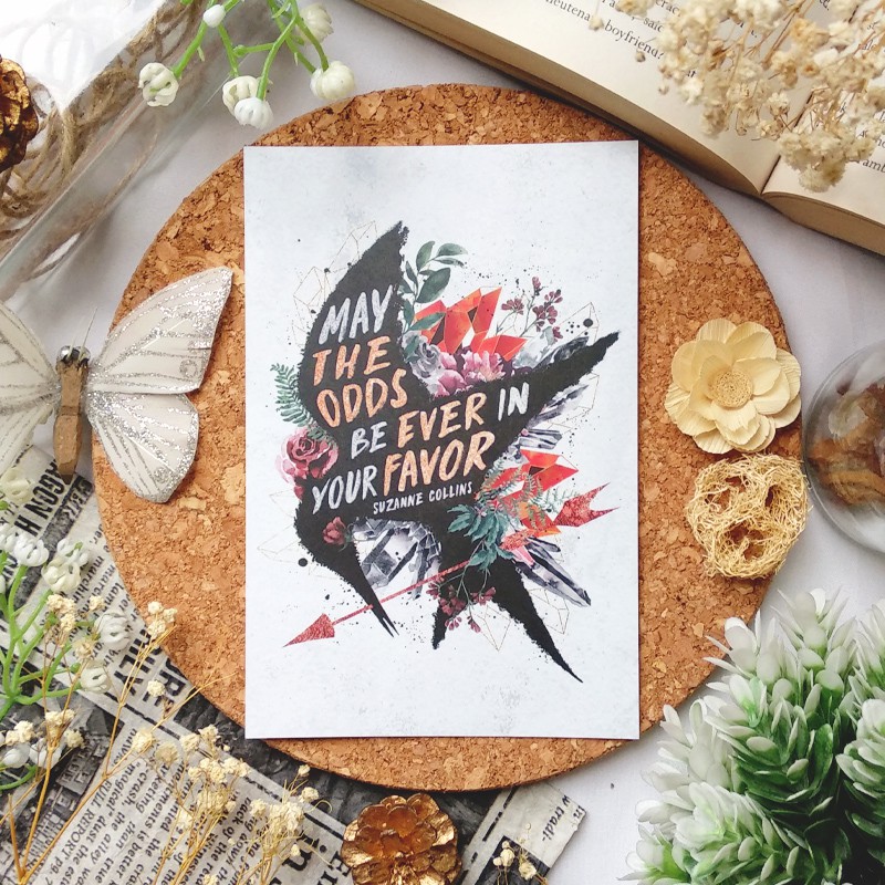 

May the odds - The Hunger Games - postcard / print