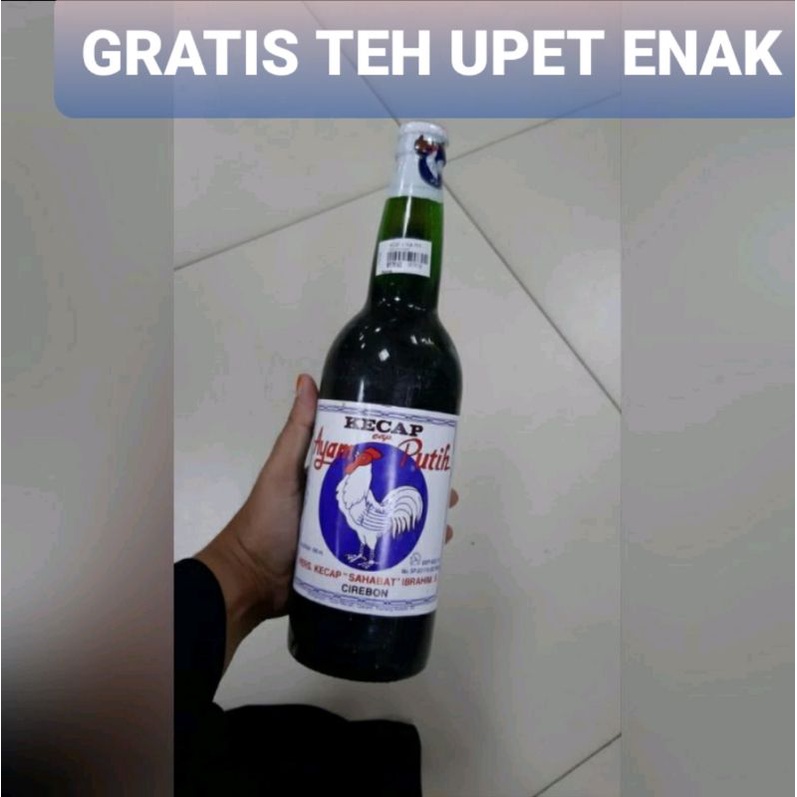 

KECAP CAP AYAM PUTIH Khas Cirebon Botol Kaca GRATIS Terasi ENAK FREE