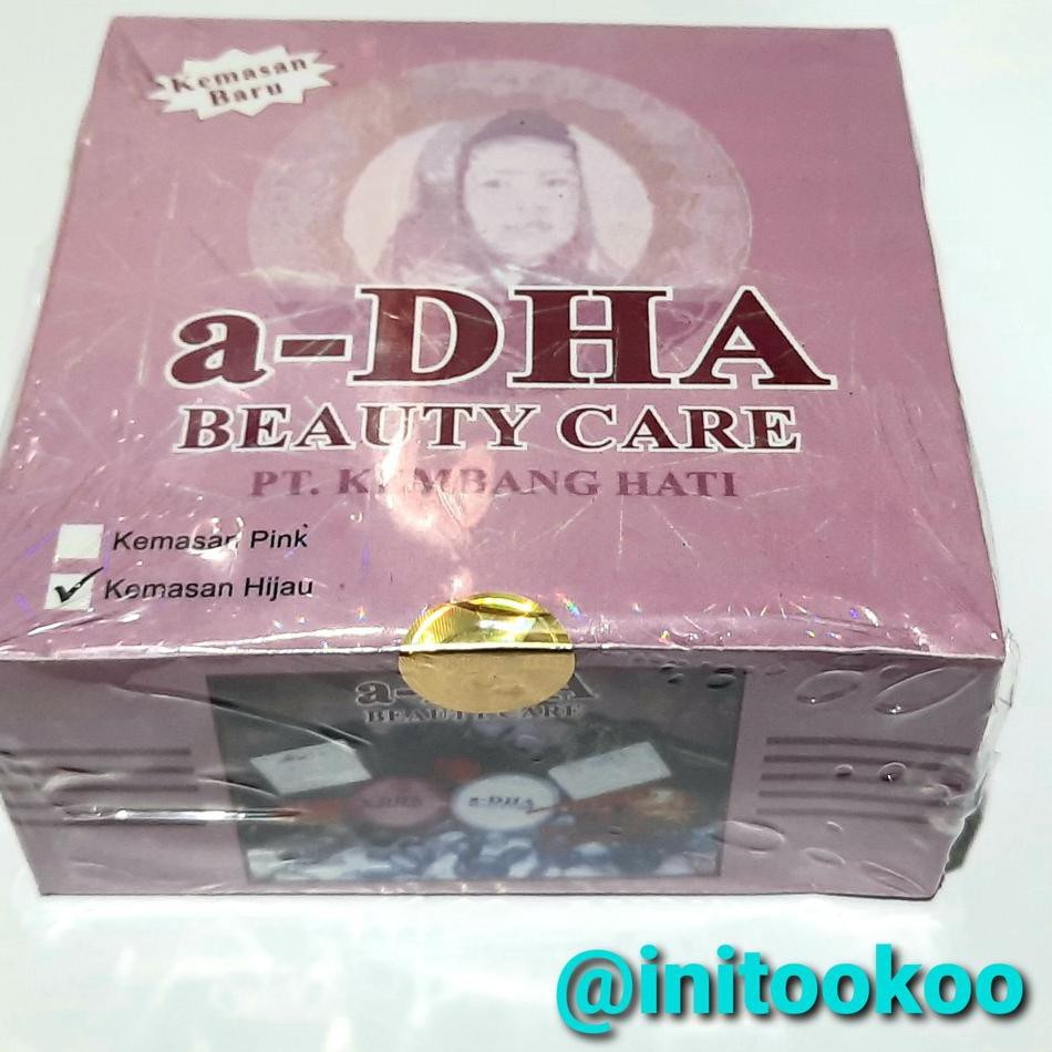 Terbagus - CREAM A DHA PINK HIJAU KEMASAN KOTAK PEMUTIH WAJAH ASLI ORIGINAL BPOM