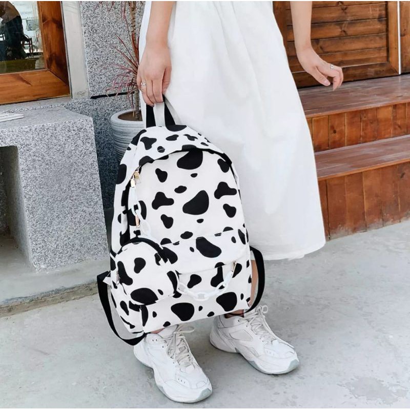 Tas ransel besar motif sapi rante