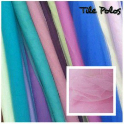 Kain Tile TIlle Tulle Soft Halus Lembut Polos Bahan Souvenir Meteran