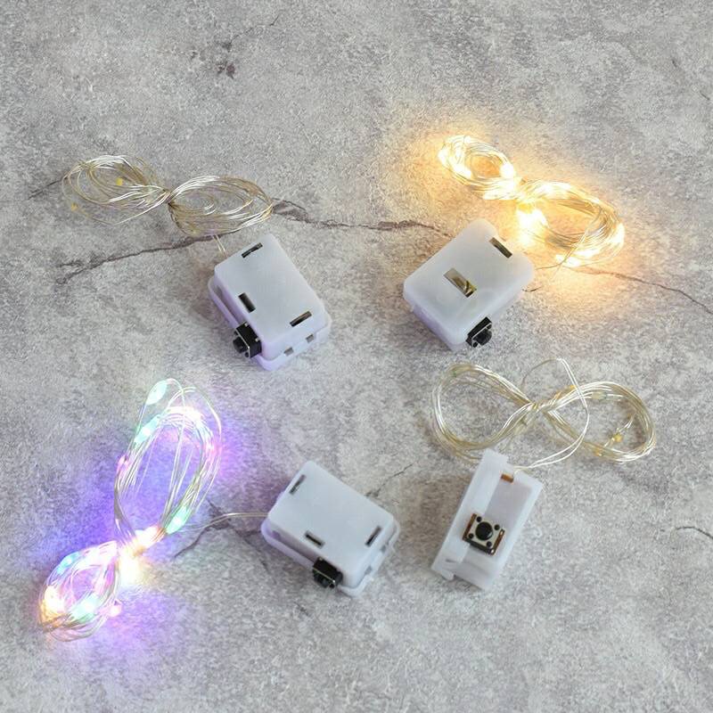 Lampu kawat hias LED tumbler/ lampu tumblr dekorasi cake kue| warm white light baterai| tumblr lampu