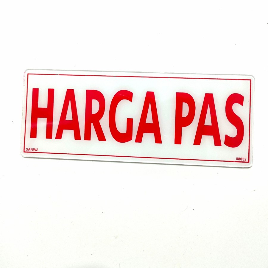 

SIGN BOARD LABEL ACRYLIC - AKRILIK HARGA PAS