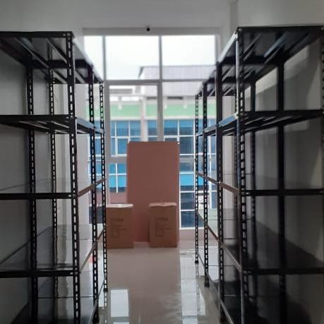 Rak Siku Besi 5 Ambalan 120 X 50 X 200 Cm (P X L X T) - Putih Outlet.Tere