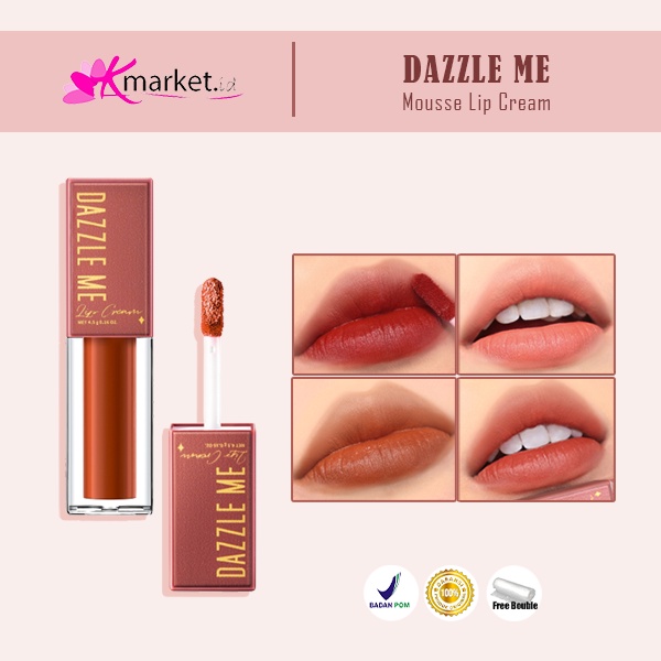 DAZZLE ME Mousse Lip Cream | Silky Lipstik Moisturizing Lip Care Reduce Lip Wrinkles