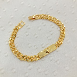 Gelang Rantai Titanium Wanita Anti Karat Xuping Lapis Emas Perhiasan Fashion Wanita Berlapis Emas KTA22-6