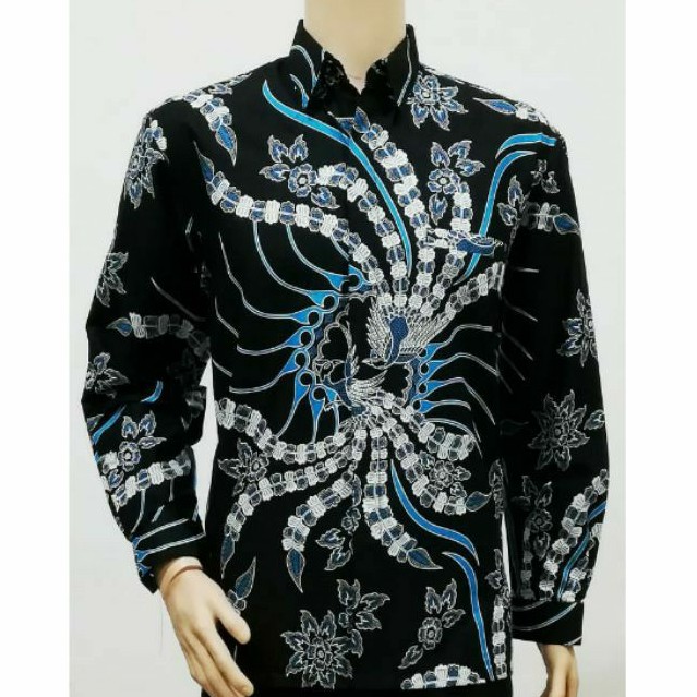 Kemeja Batik Big Size XXL Lengan Panjang Baju Hem Pria Batik Jumbo Ukuran Besar PL-GRDA