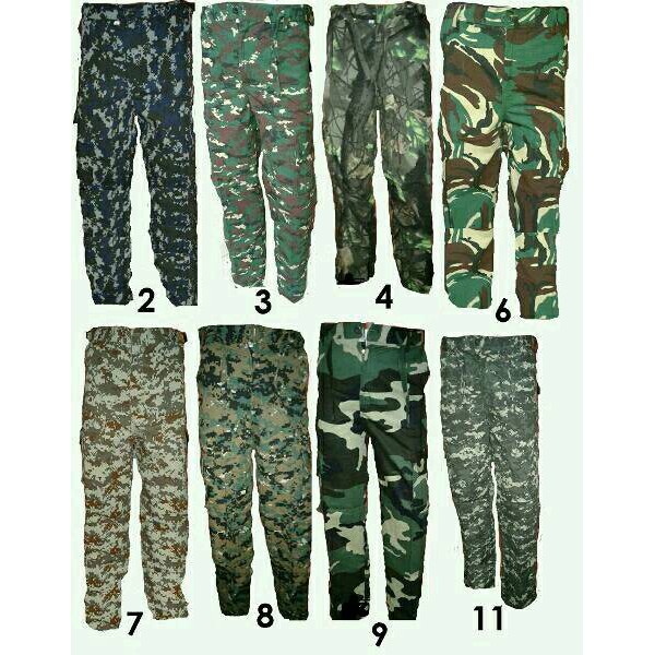 Celana Panjang Loreng Army / Celana PDL Loreng Celana Jeans T2X3