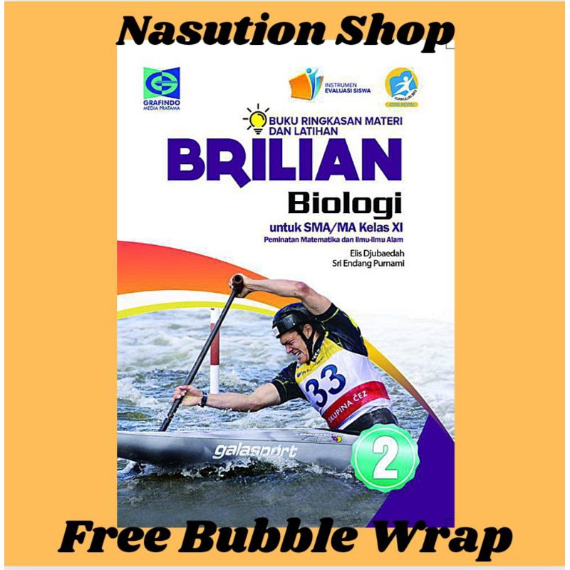 Buku Brilian Biologi Kelas 1 2 3 / 10 11 12 SMA K13 Revisi Grafindo - ORI Kls X Xl Xll-KELAS 2 SMA