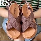 SANDAL KARET WANITA IMPORT KOKOP SILANG GUNUNG TALI BELAKANG DV 2268-1