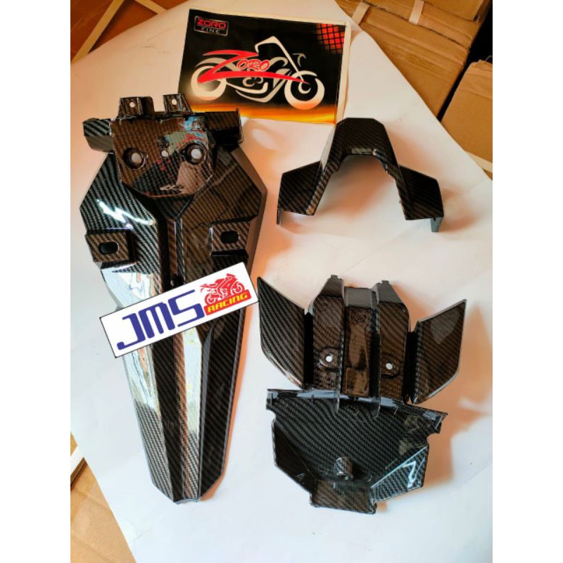 spakboard belakang carbon 1 set honda vario 125 dan 150 new zoro pnp