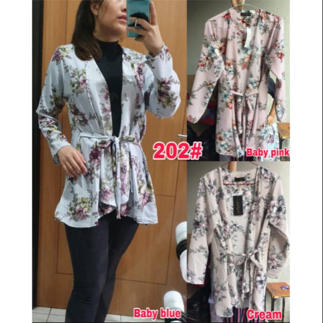 202# cardigan flower/OUTER WANITA/CASUAL FASHION