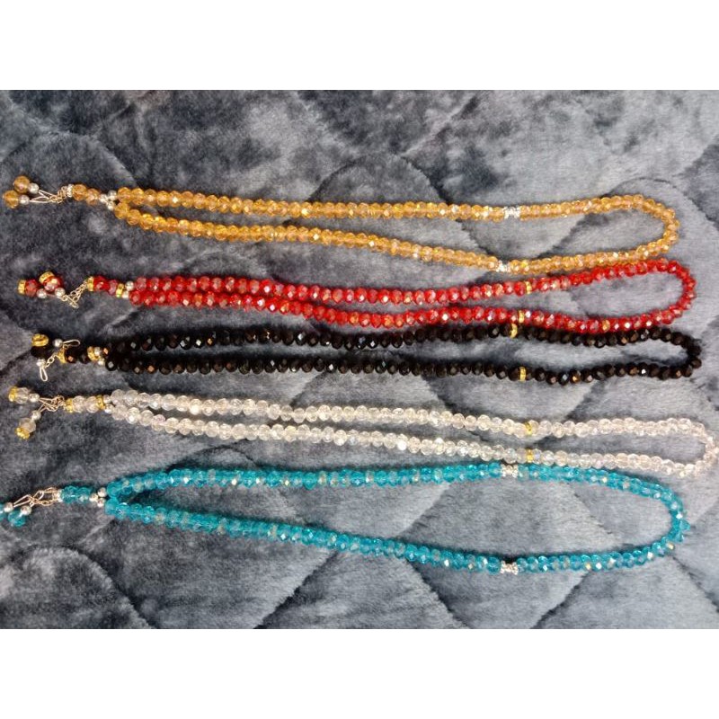 Tasbih kristal 99 / tasbih kristal 8ml