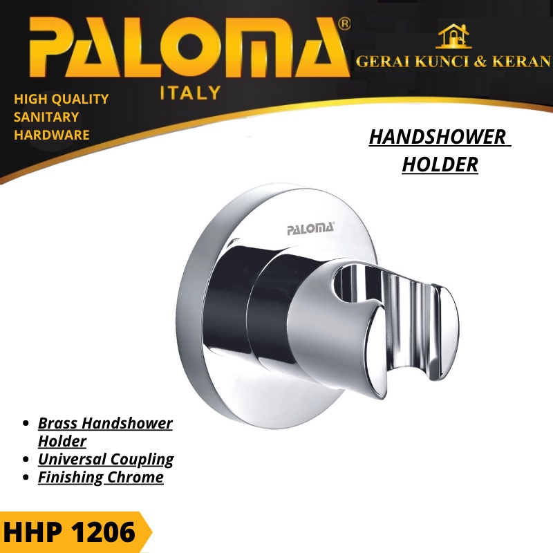 PALOMA HHP 1206 HANDSHOWER HOLDER GANTUNGAN TATAKAN SHOWER HOLDER