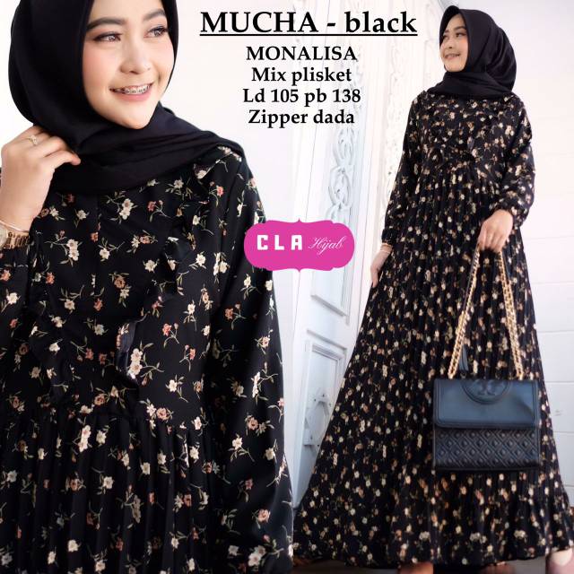 Gamis murah / Gamis monalisa / Dress mucha monalisa / Baju muslim