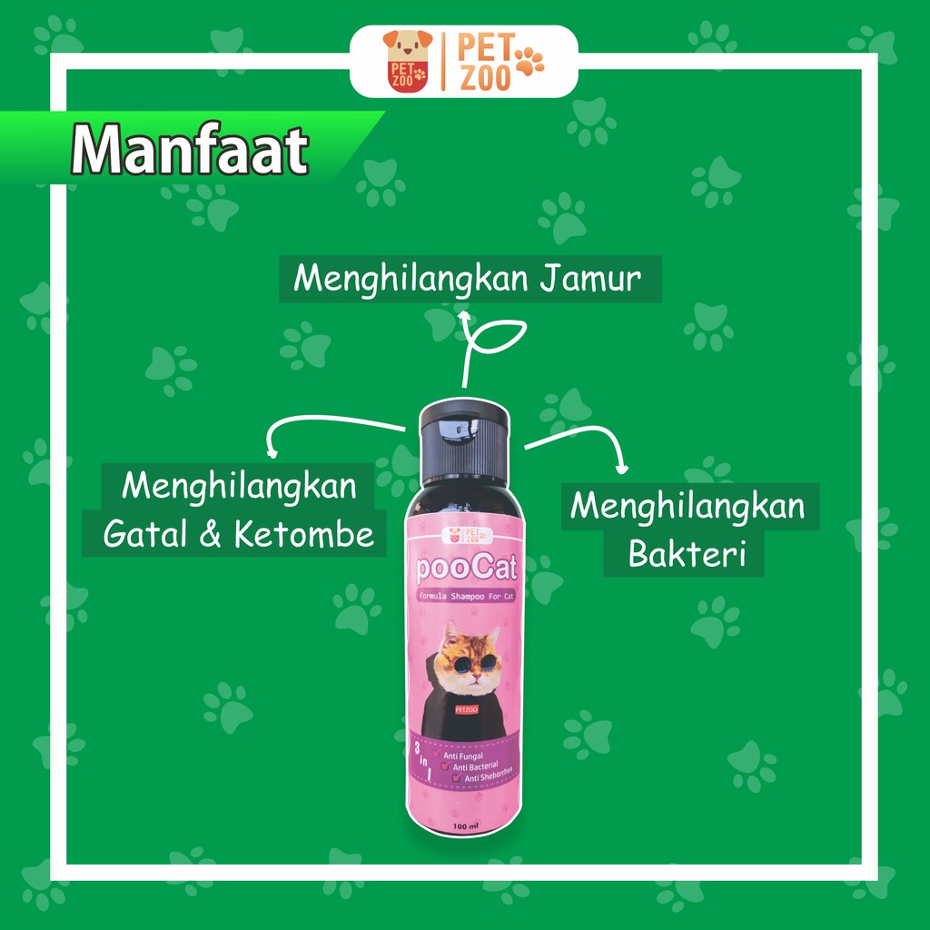 [D23] POOCAT Shampo Sampo Shampoo Kucing Anti Kutu Dan Jamur Sampo Anti Jamur Dan Kutu