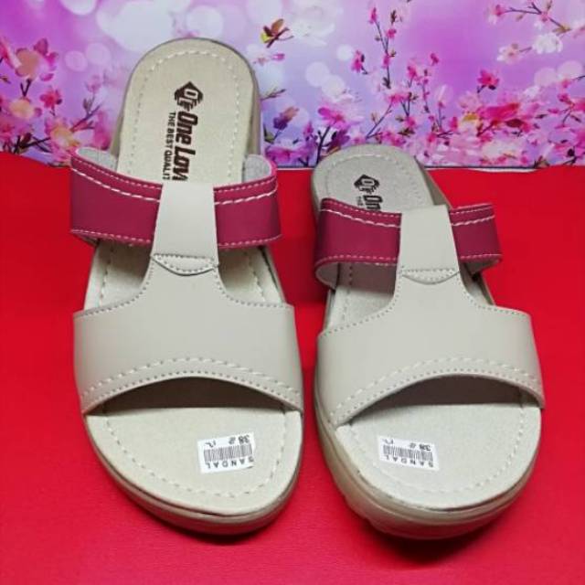 Sandal Wanita Flat Kokop Oka One Love