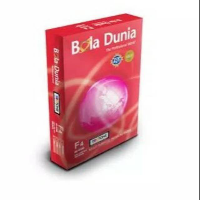 

Kertas HVS Bola Dunia F4 80 Gsm 215 X 330 mm