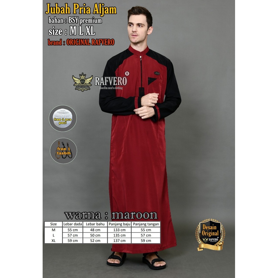 Jubah Pria Al-JAM  ⭐⭐⭐⭐⭐/ Jubah Gamis Pria Terbaru 2021 / Jubah Gamis Pria Pakistan / Baju Muslim Pr
