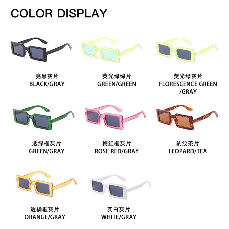 Kacamata【12】ins retro fashion men and women sunglasses