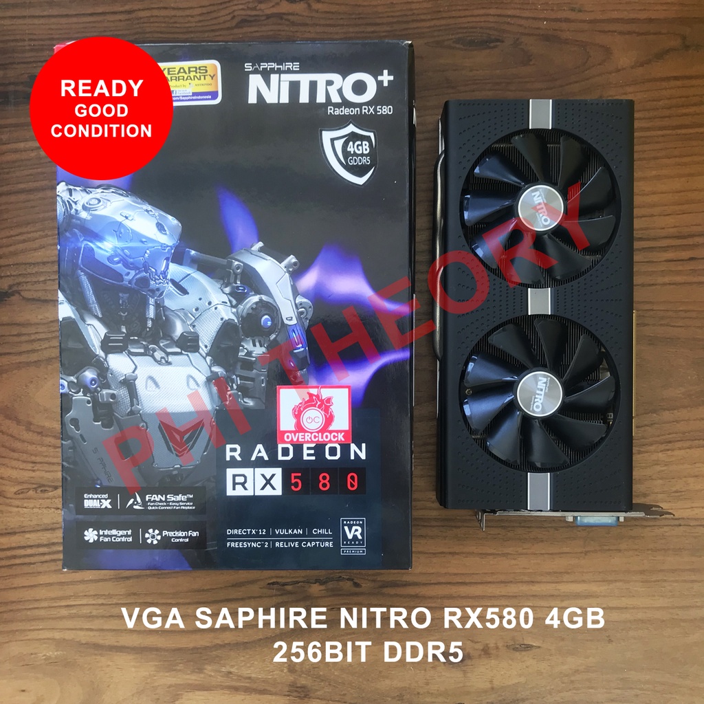 VGA Sapphire Nitro RX580 4GB 256Bit DDR5