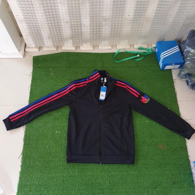 Adidas original 3d tracktop kids black red blue ( buat anak ) bnwt