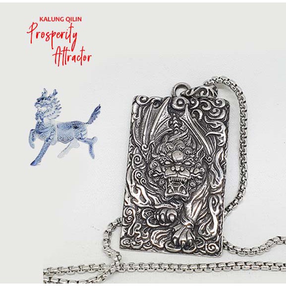 Kalung Liontin Qilin Prosperity Attractor (BRP11)