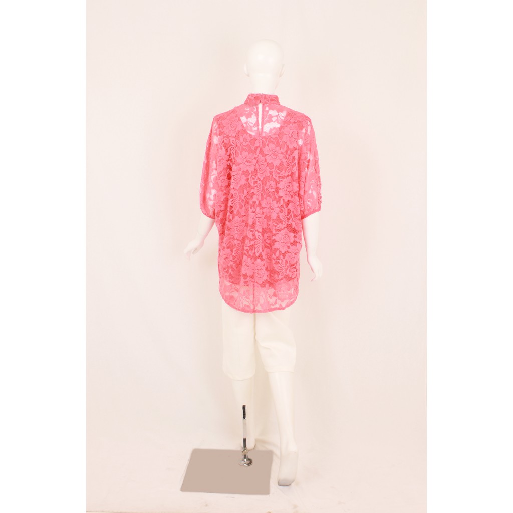 ICONS DOLMAN S/ LACE BLOUSE WANITA KOREA CANTIK ELEGAN MODERN BLIC3915BB