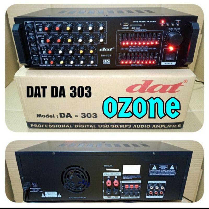 AMPLIFIER DAT DA-303 AMPLI KARAOKE DAT DA-303 ORIGINAL