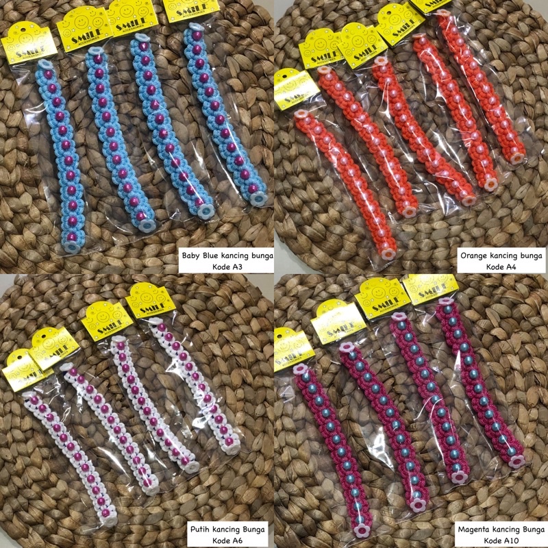 Konektor Strap Masker Hijab Rajut Handmade -  FATEENHIJAB