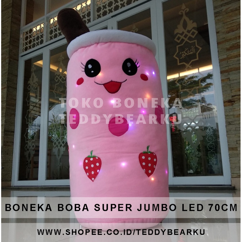 TERMURAH! BONEKA BOBA LED SUPER JUMBO 70CM LEBIH BESAR DARI GALON PRODUSEN LANGSUNG