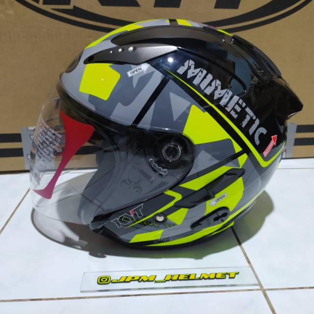 kyt galaxy flat r seri 4 mimetic yellow fluo motif