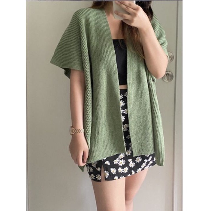 OUTER RAJUT CAMILLA BATWING/CARDIGAN RAJUT OVERSIZE MOTIF ROMPI KELELAWAR/BATWING RAJUT TERBARU