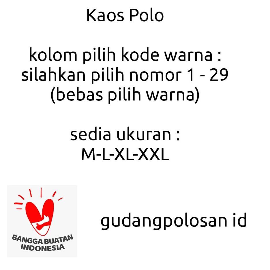 [ PROMO ] Kaos Polo - Polo Shirt - Kaos Kerah GP Lengan Pendek Orange Kerah hitam