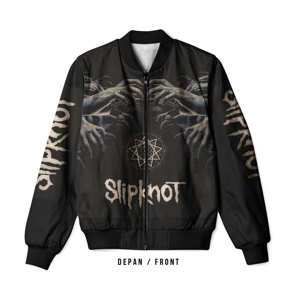 Jaket Bomber Dewasa Laki-laki SLIPKNOT Not Your Kind 03 Fullprint