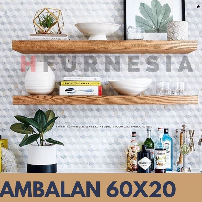 RAK AMBALAN DINDING MINIMALIS 60X20CM RAK AMBALAN TV DINDING AMBALAN DINDING DAPUR