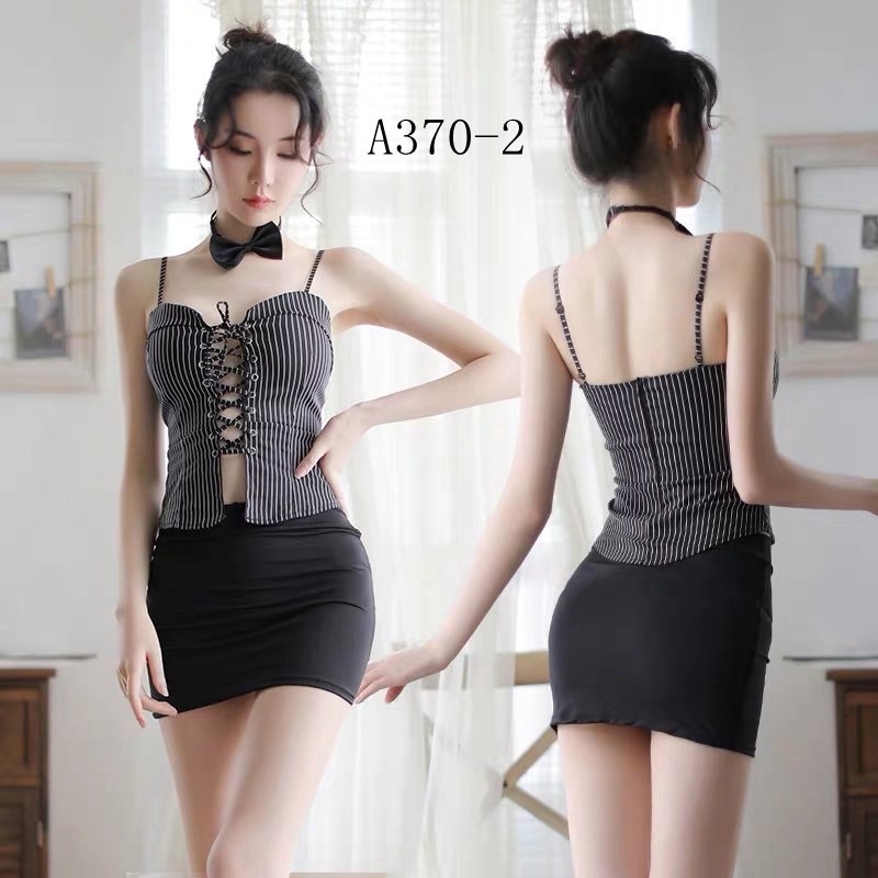 Sexy Lingerie/Teacher Kostum Cosplay Seragam Sekertaris