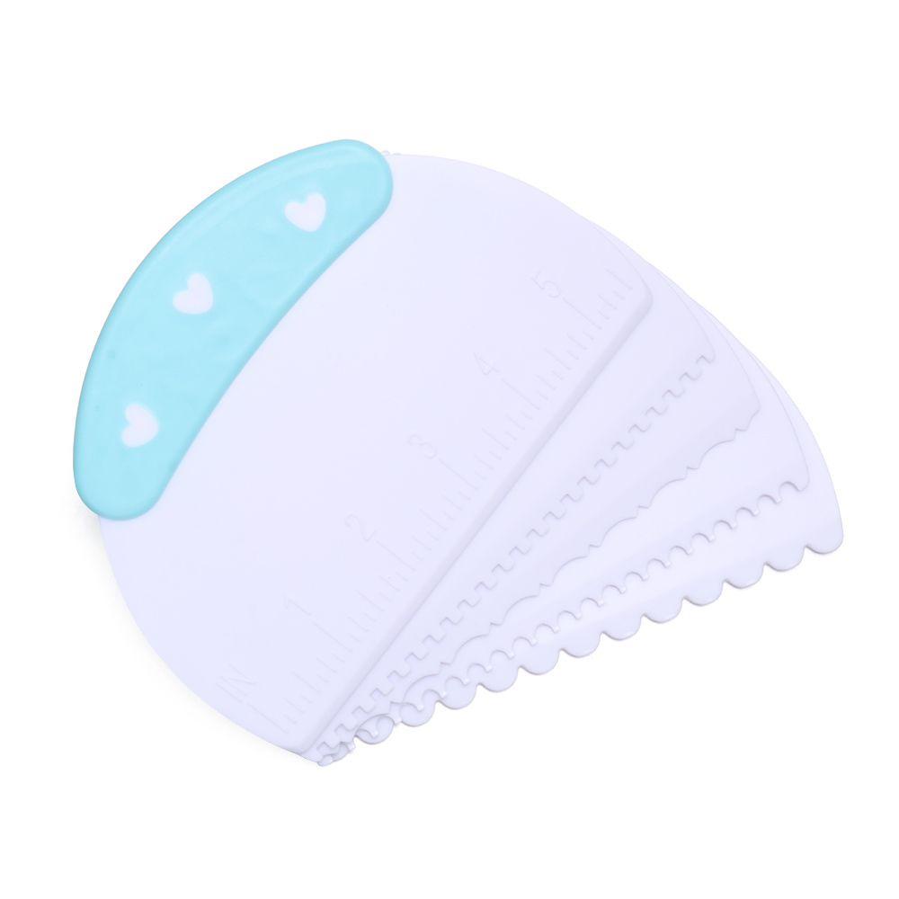 Solighter 8gaya Scraper Adonan Cupcake Plastik Gadget Dapur Baking Pastry Tools