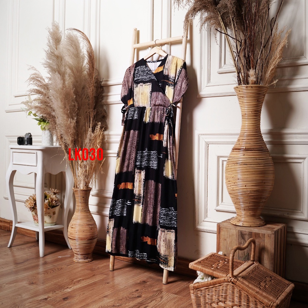 Daster Kimono Busui Panjang Semata Kaki Daster Viral Kekinian-LK030