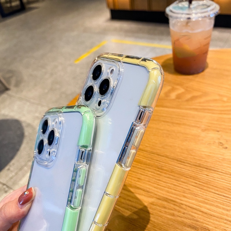 Creative fun luminous case iphone 11 pro max 12/13 pro max Xs max XR clear and simple luminous shockproof case