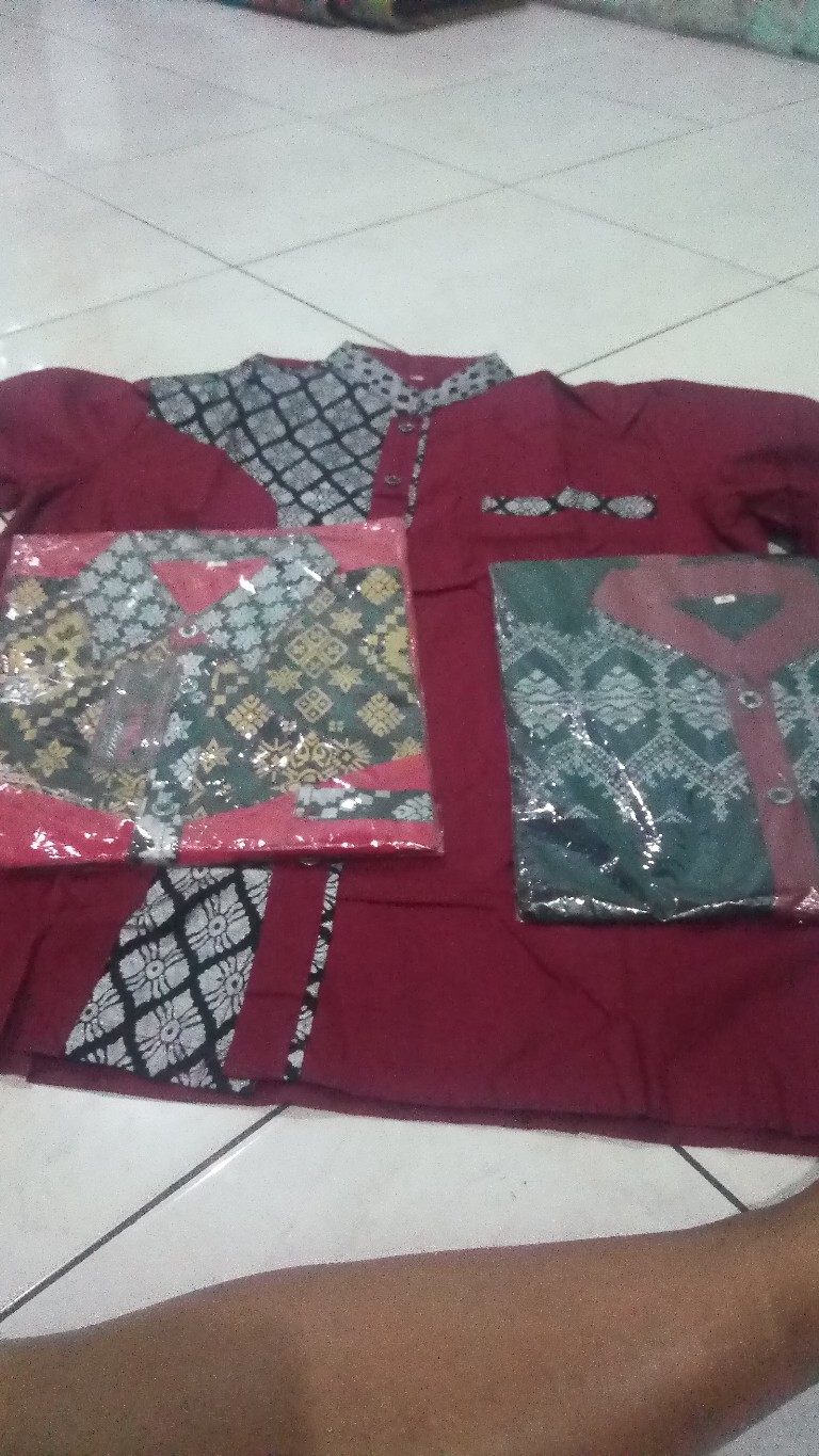 Promo Paket 100 Rb Dapat 3 Pcs Koko Lengan Pendek Koko Kombinasi Batik Koko Hadroh Modern Koko Murah
