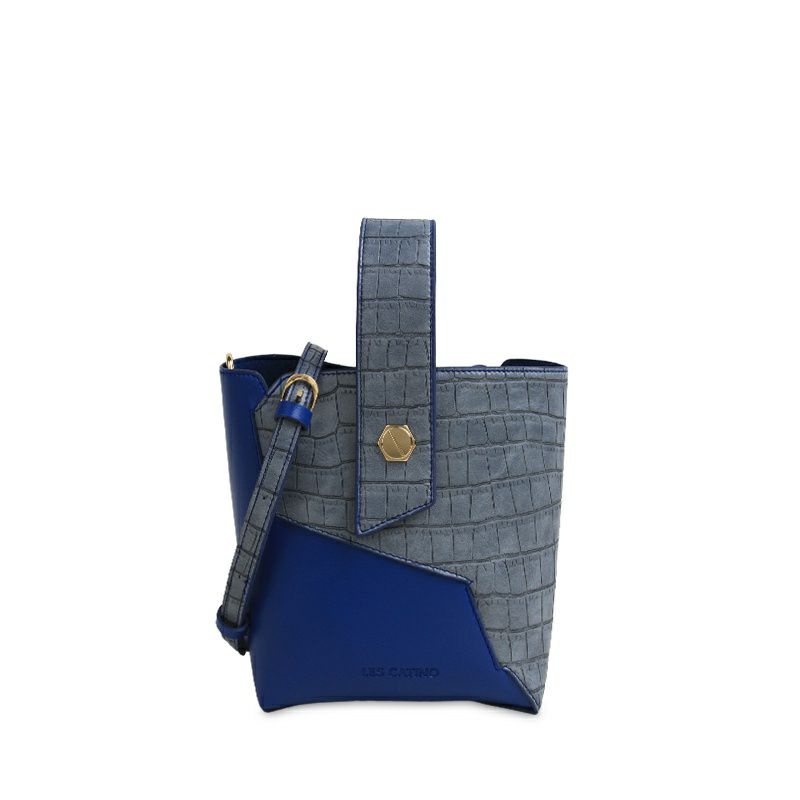Les Catino Tas Selempang Raveena Wrist Crossbody - Mineral Blue
