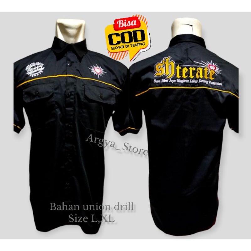KEMEJA PSHT BORDIR TERBARU-KEMEJA PSHT KEREN-HEM PSHT BORDIR DISTRO