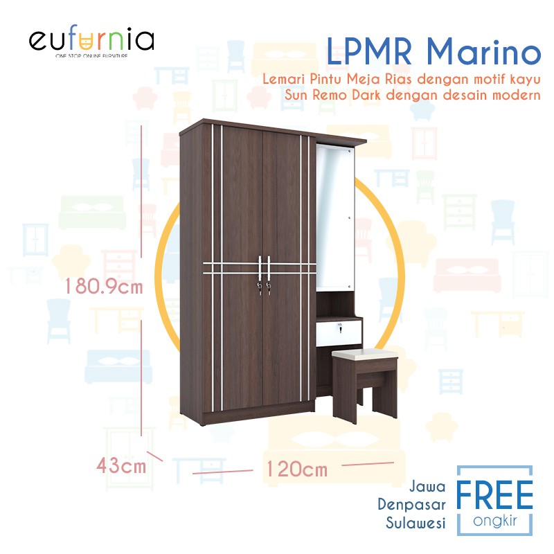  Olympic  Lemari  Pintu Meja Rias  Dressing Table LPMR 